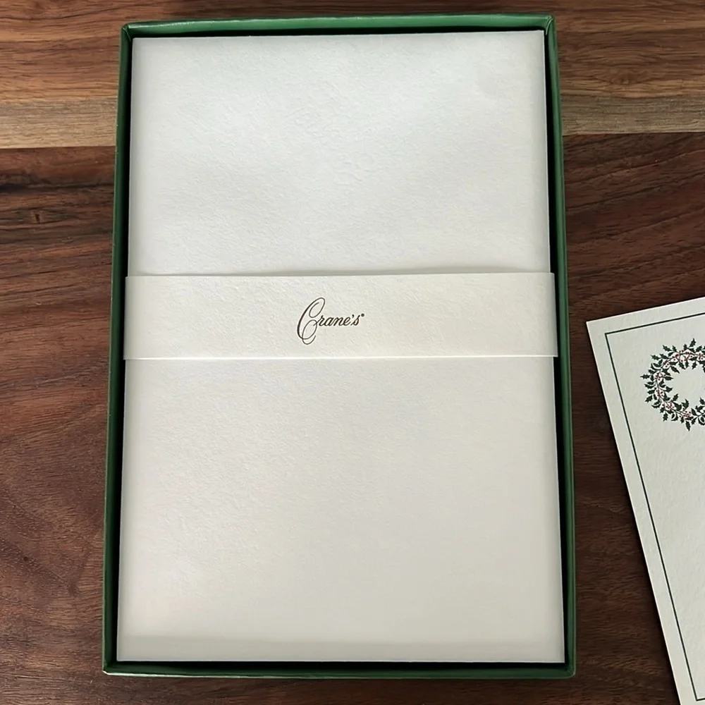 Crane’s A Holiday Party Invitations set of 10 new open box